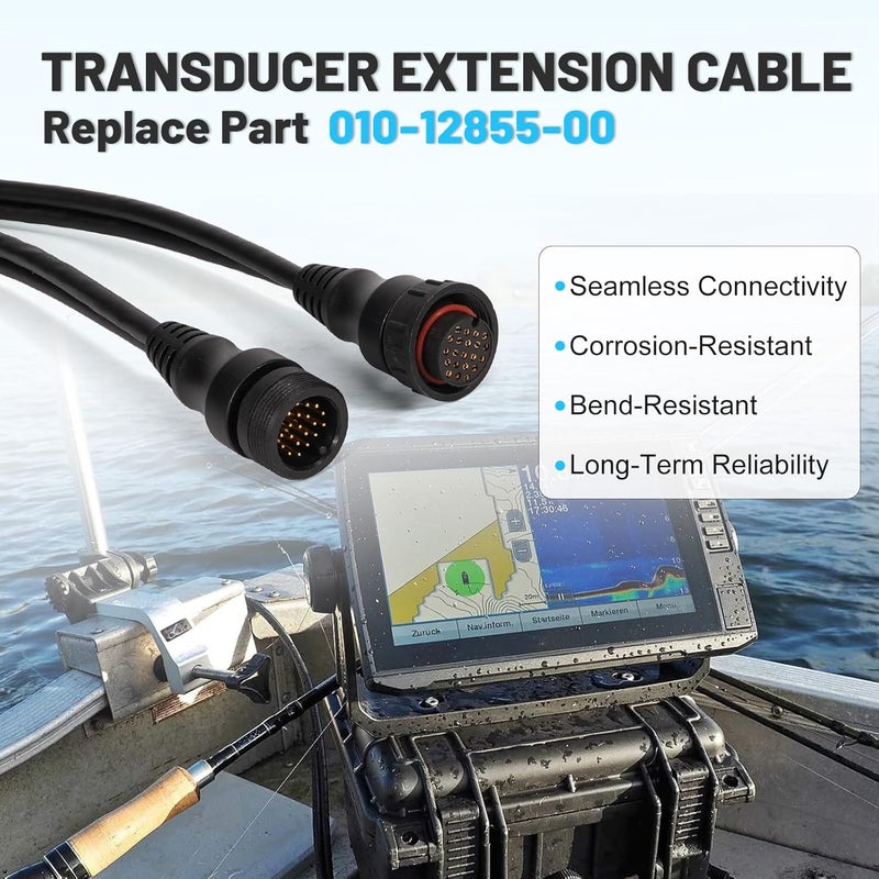 Dilomber 30 Feet (9 m) Transducer Extension Cable 21-Pin, Compatible with Panoptix LiveScope System, LVS32 LVS34 LVS62XR Transducer, Extend The Cable Length, 010-12855-00 - Image 3